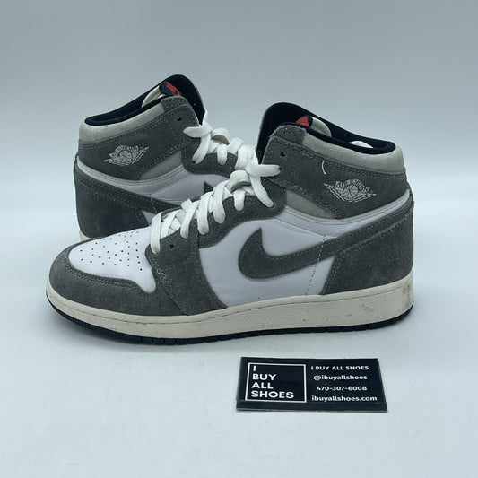 Size 6.5 (GS) - Air Jordan 1 High Retro OG Washed Black