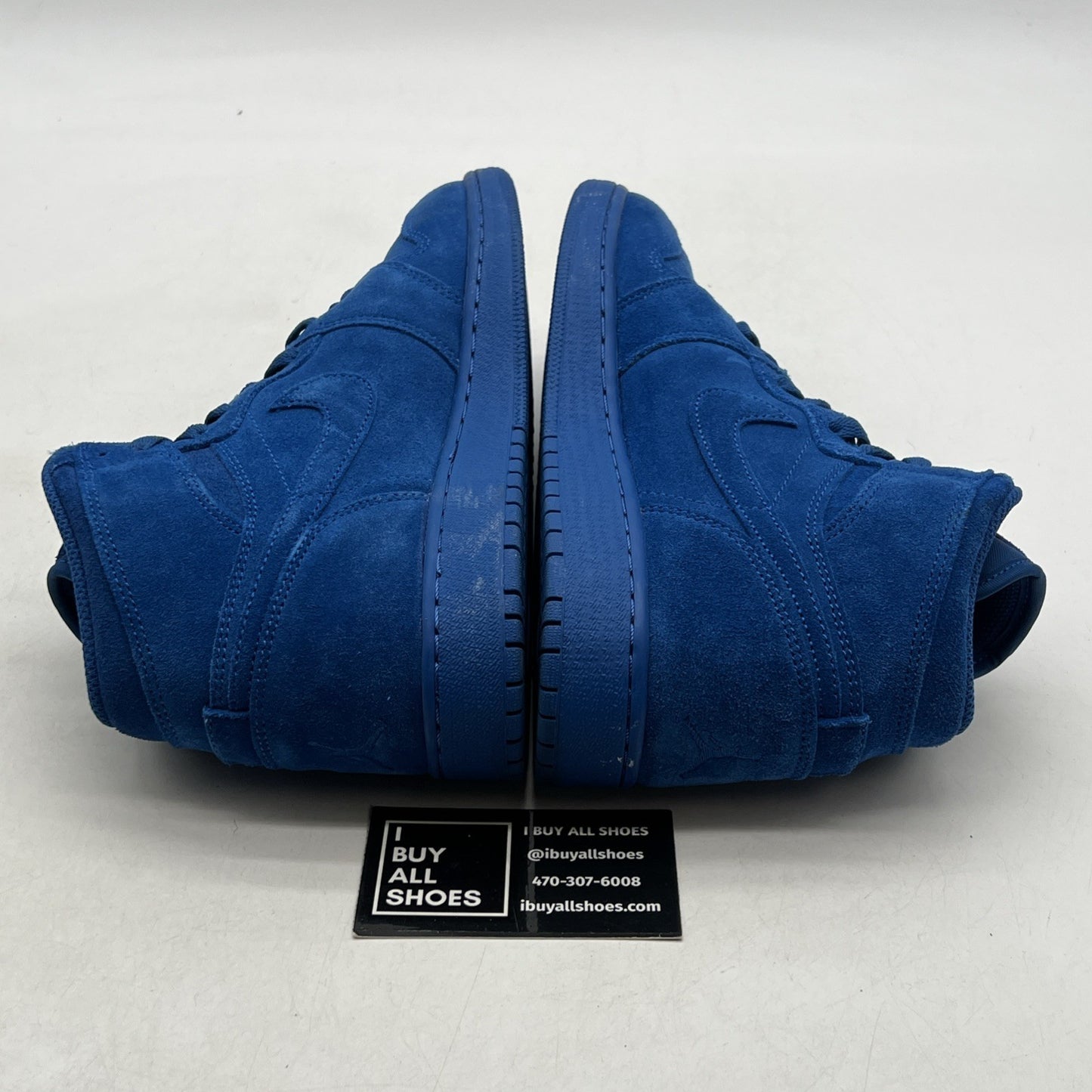 Size 7Y - Nike Air Jordan 1 Retro High Team Royal Suede Youth(705300-404)