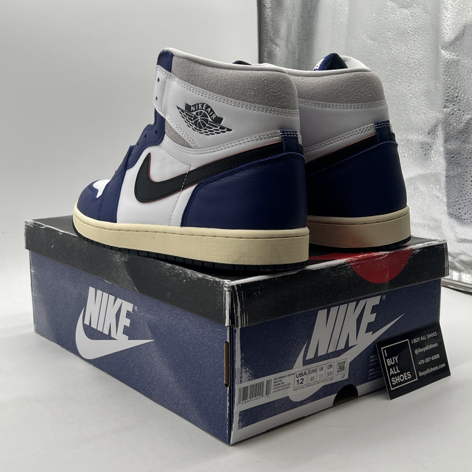 Size 12 - Air Jordan 1 Retro OG High Rare Air - Deep Royal Blue (DZ5485-100)