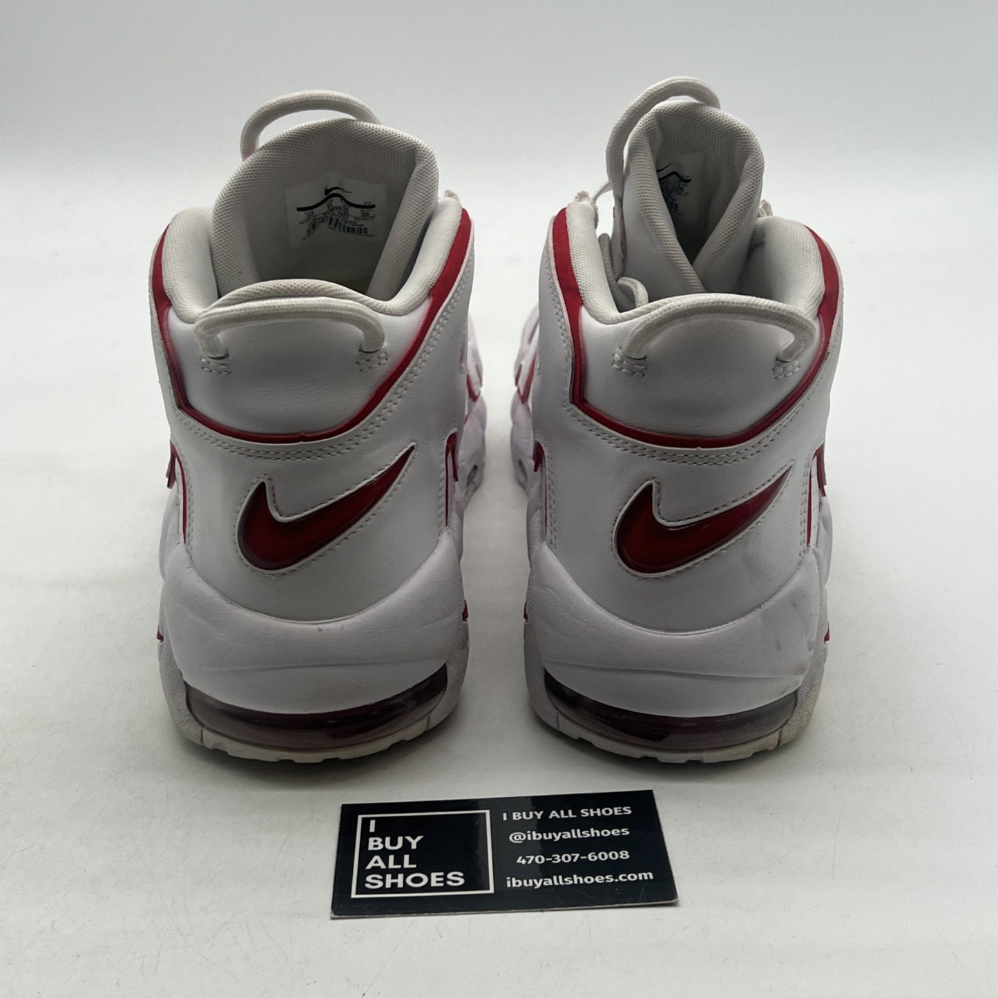 Size 12 - Nike Air More Uptempo White Varsity Red 2018 (921948-102)
