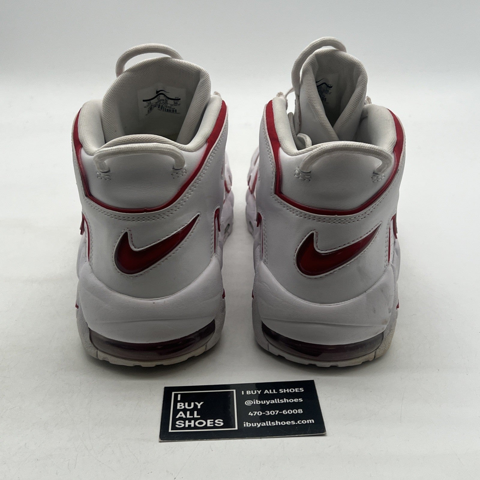 Size 12 - Nike Air More Uptempo White Varsity Red 2018 (921948-102)