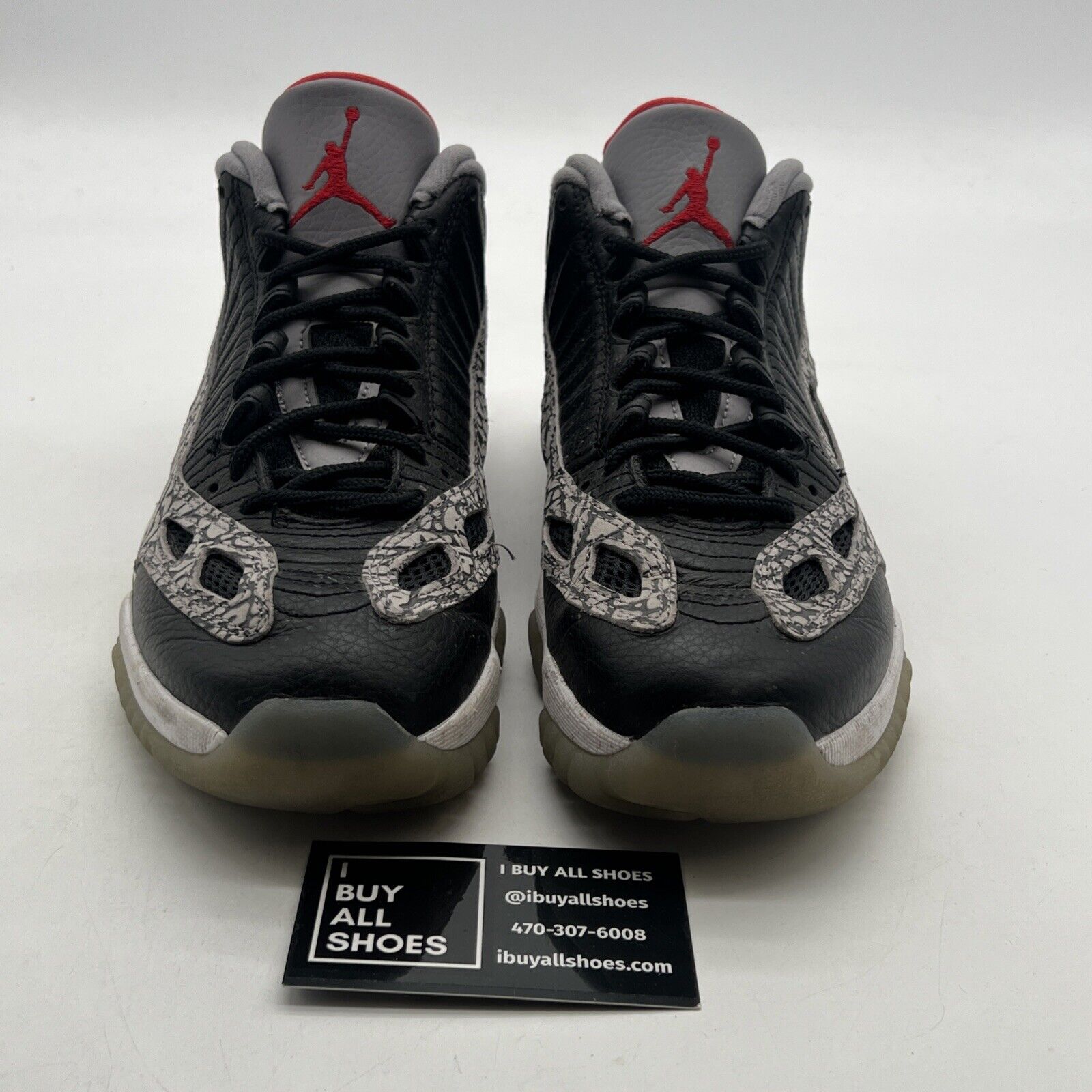Size 8 - Air Jordan 11 Retro IE Low Black Cement (919712-006)