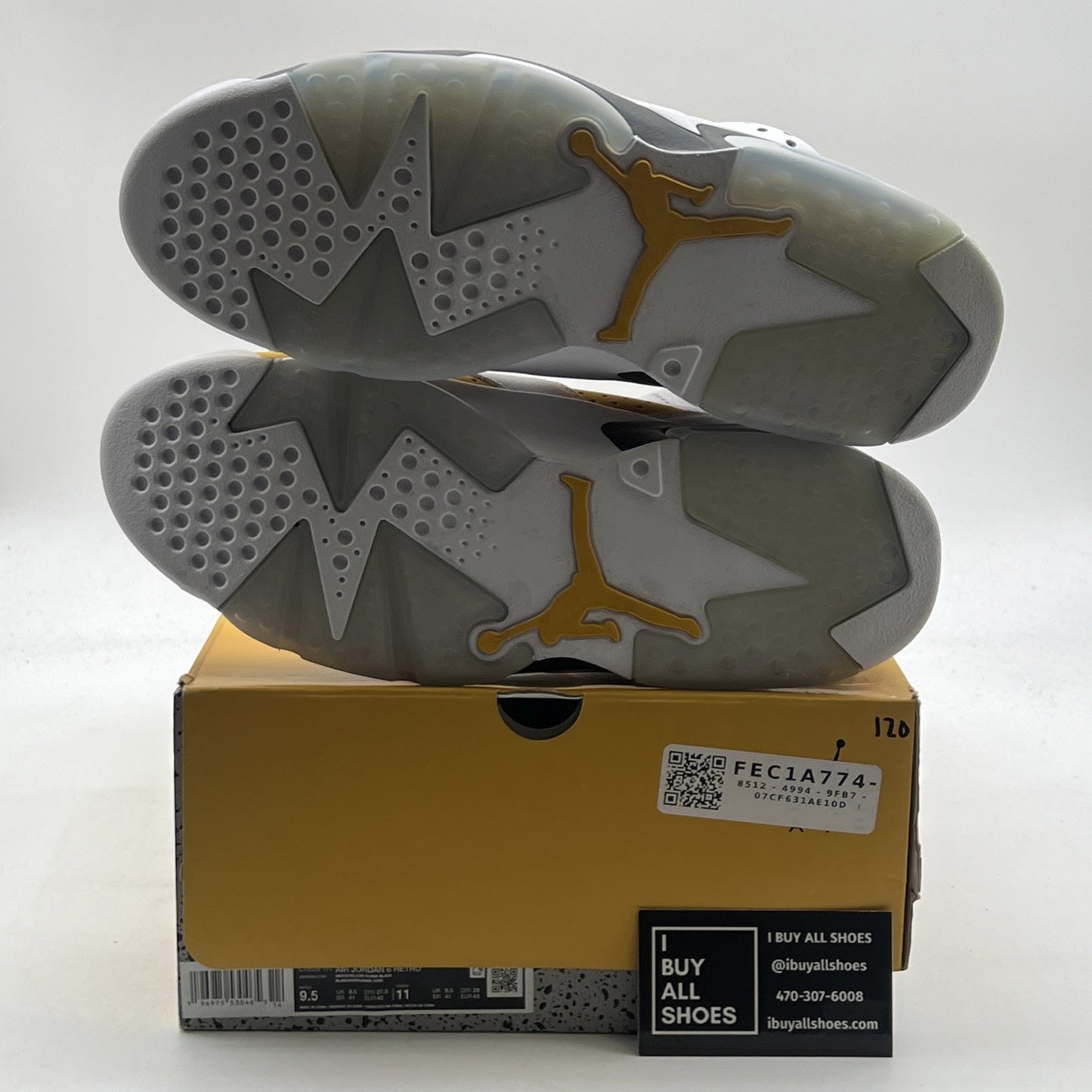 Size 9.5 - Air Jordan 6 Retro Yellow Ochre (CT8529-170)
