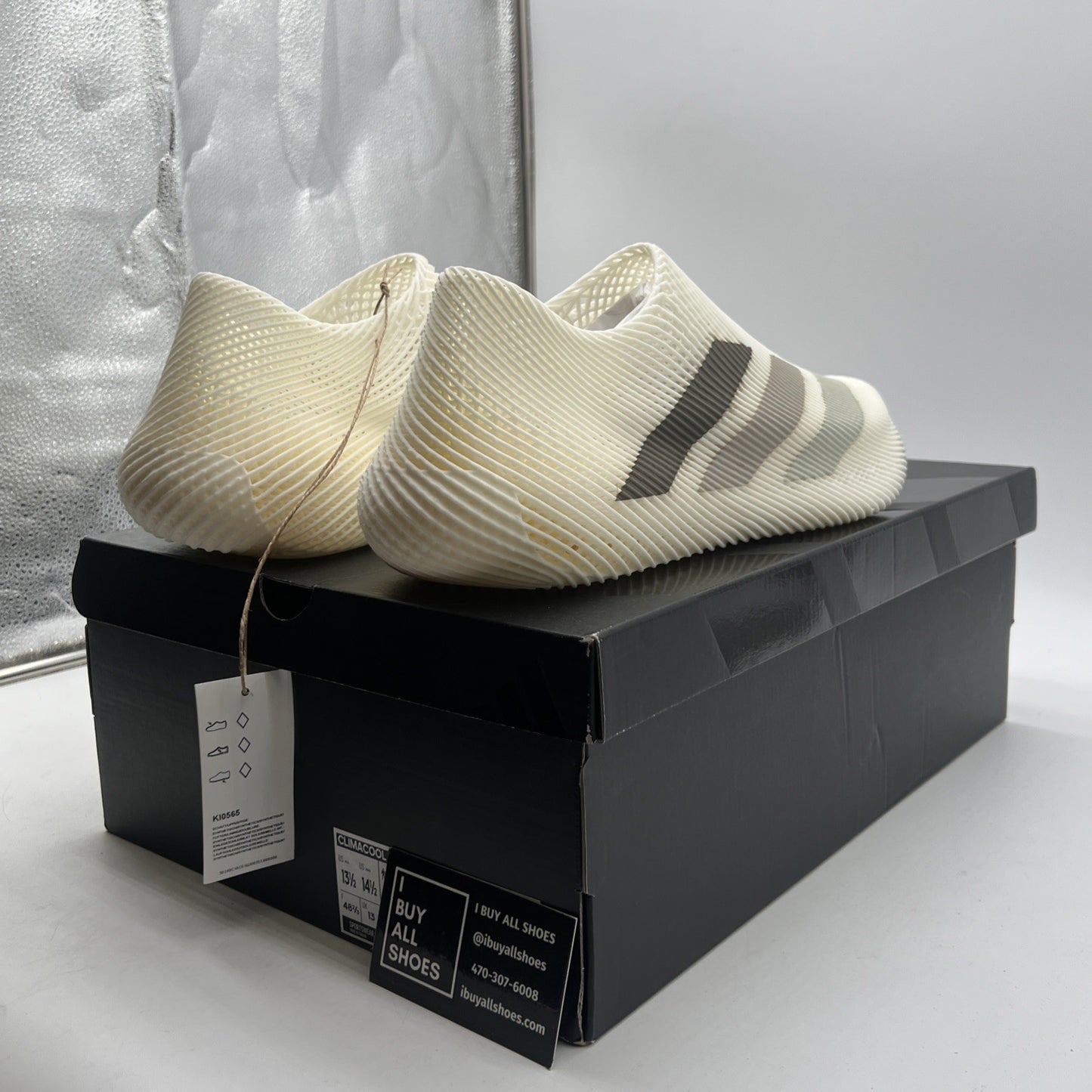 Size 13.5 - adidas Kith x Climacool 4D Off White Light Brown (KI0565)