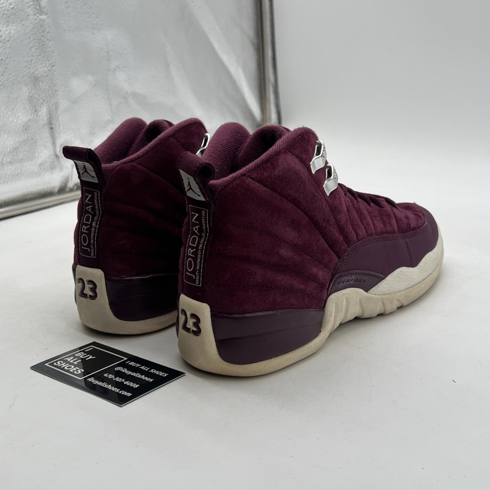 Size 7Y - Air Jordan 12 Red Basketball Shoes Sneakers (153265-617)