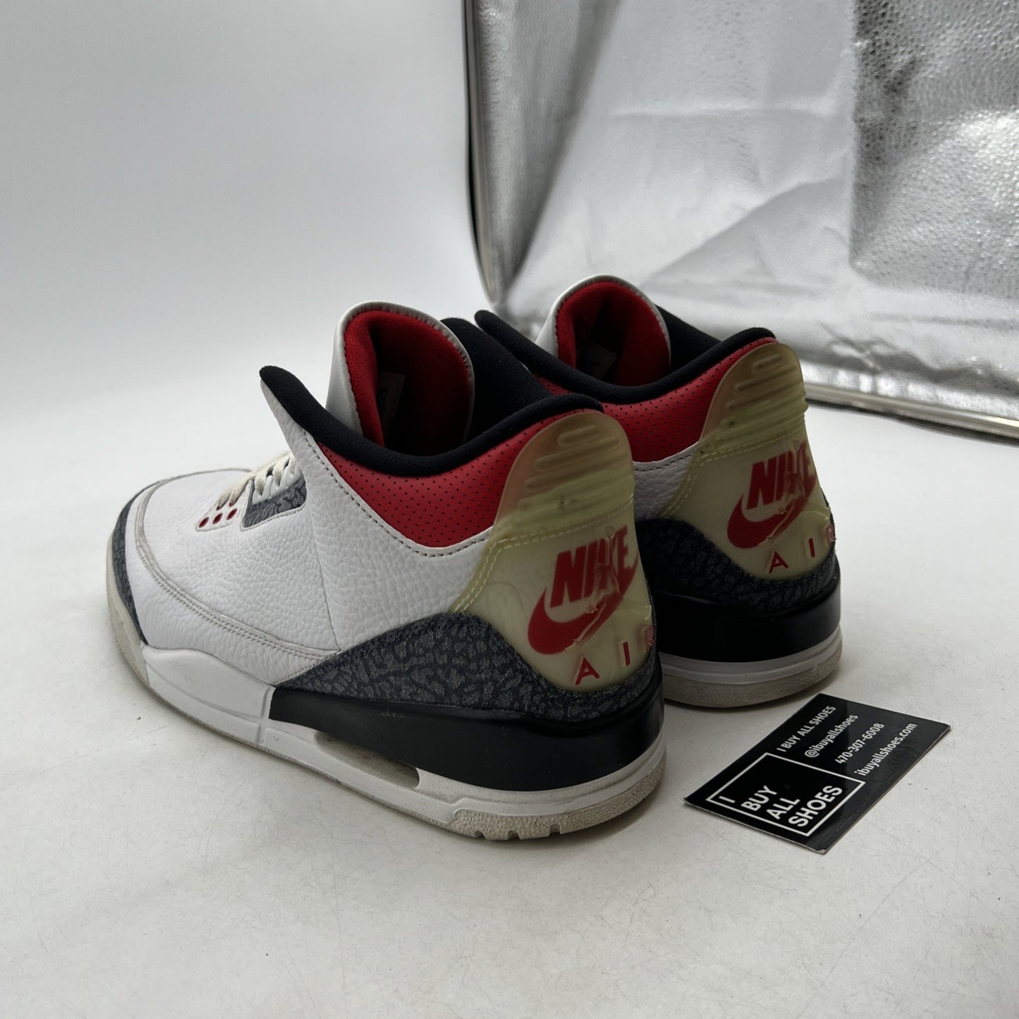 Size 12 - Air Jordan 3 Retro Denim SE Fire Red 2020 (CZ6431-100)