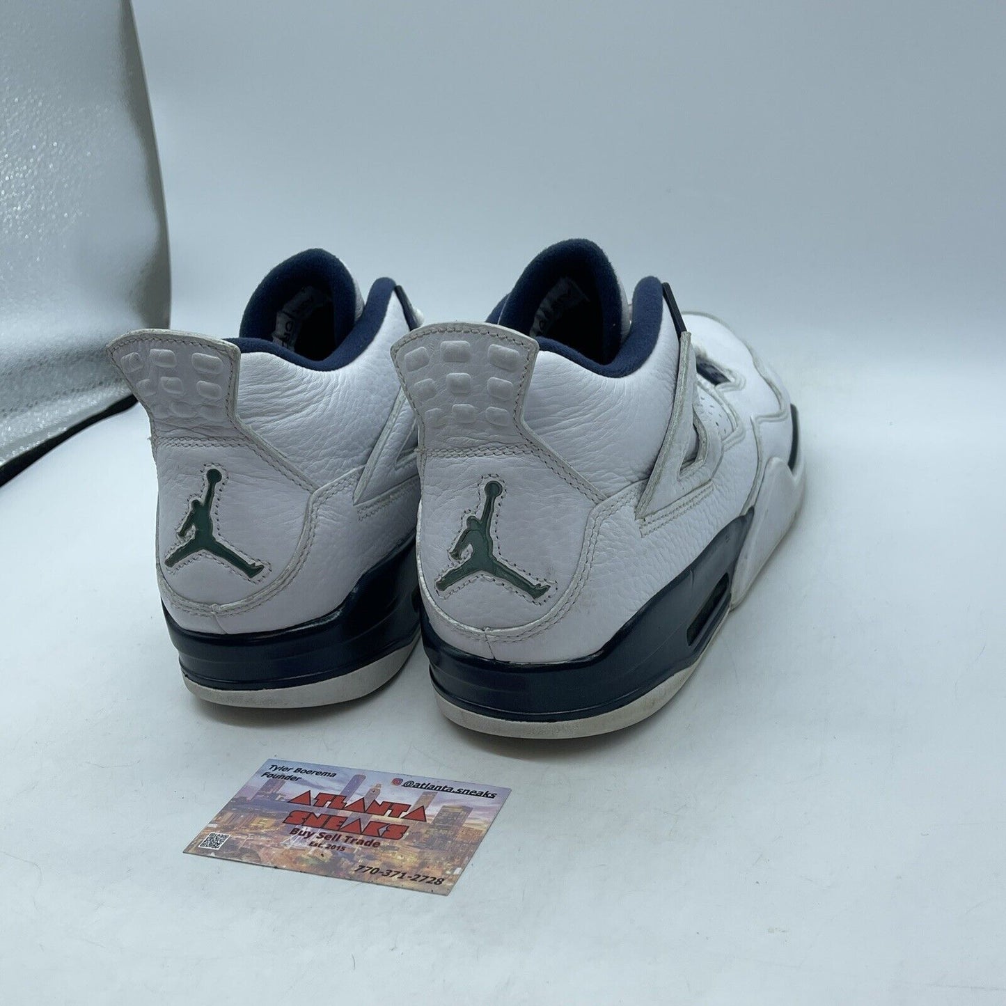 Size 11.5 - Air Jordan 4 Retro LS Columbia Blue White Leather (314254-107)