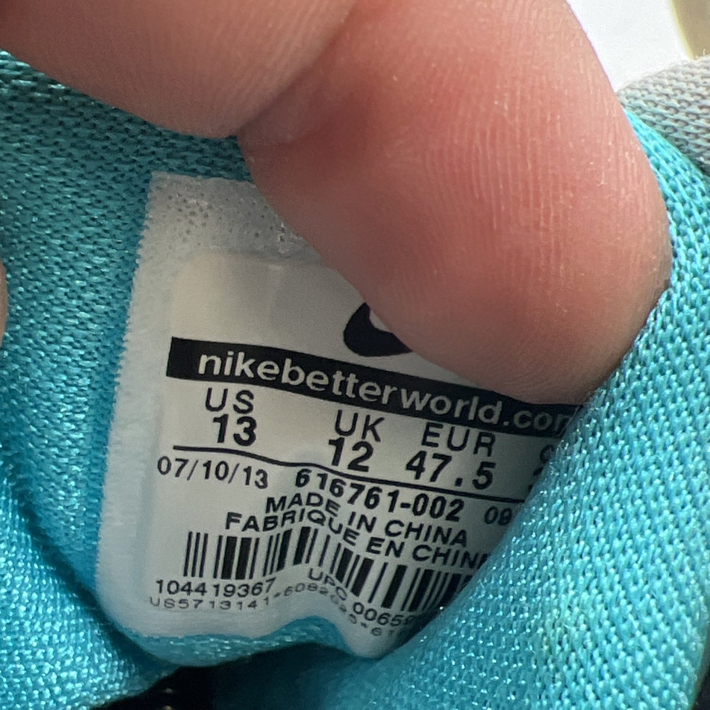 Size 13 - Nike Air Force Max CB 2 Hyperfuse Gray (616761-002)