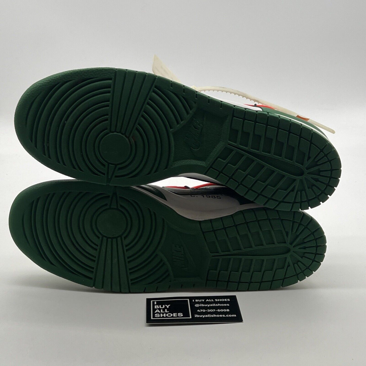 Size 12 - Nike Dunk Low x OFF-WHITE Pine Green 2019 (CT0856-100)