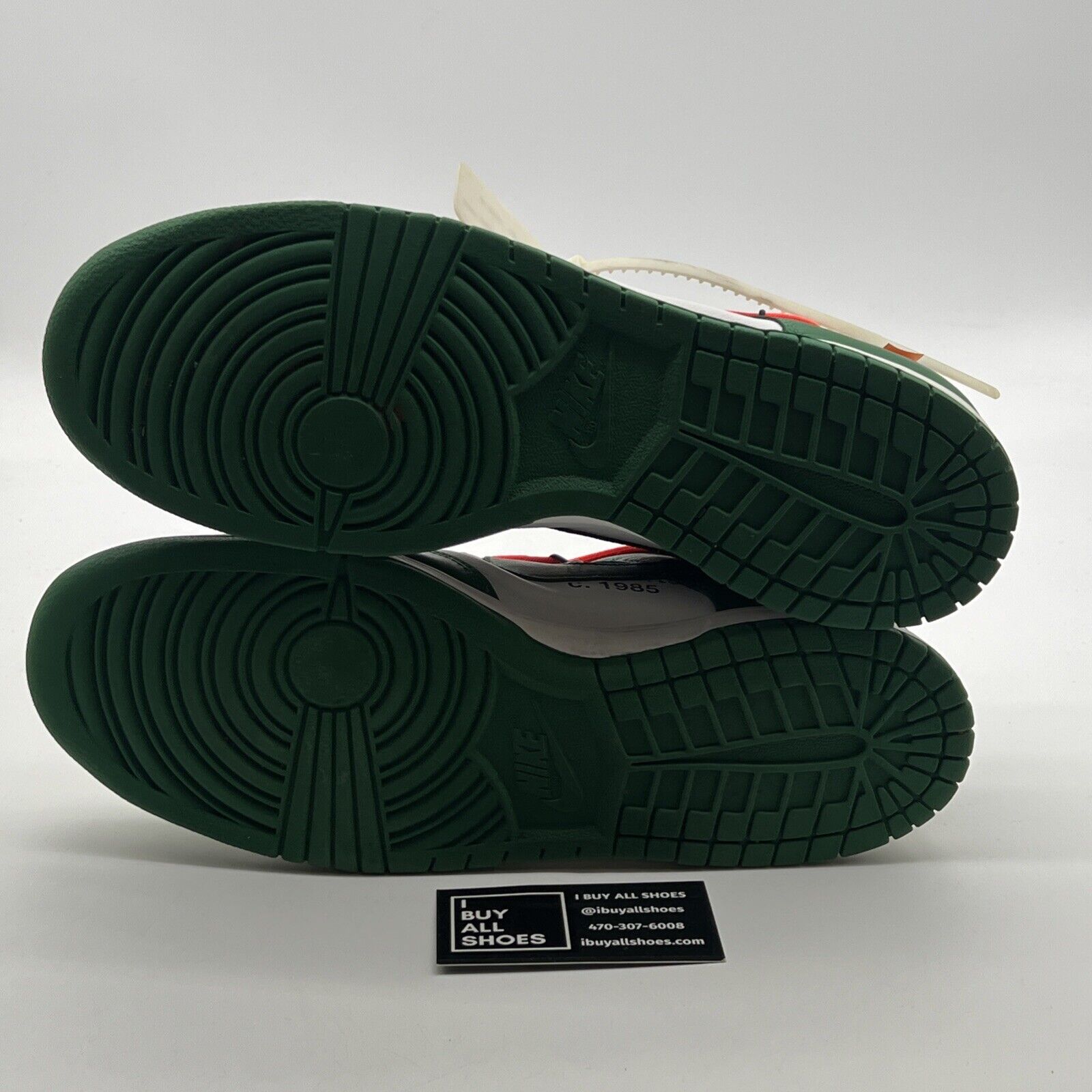 Size 12 - Nike Dunk Low x OFF-WHITE Pine Green 2019 (CT0856-100)