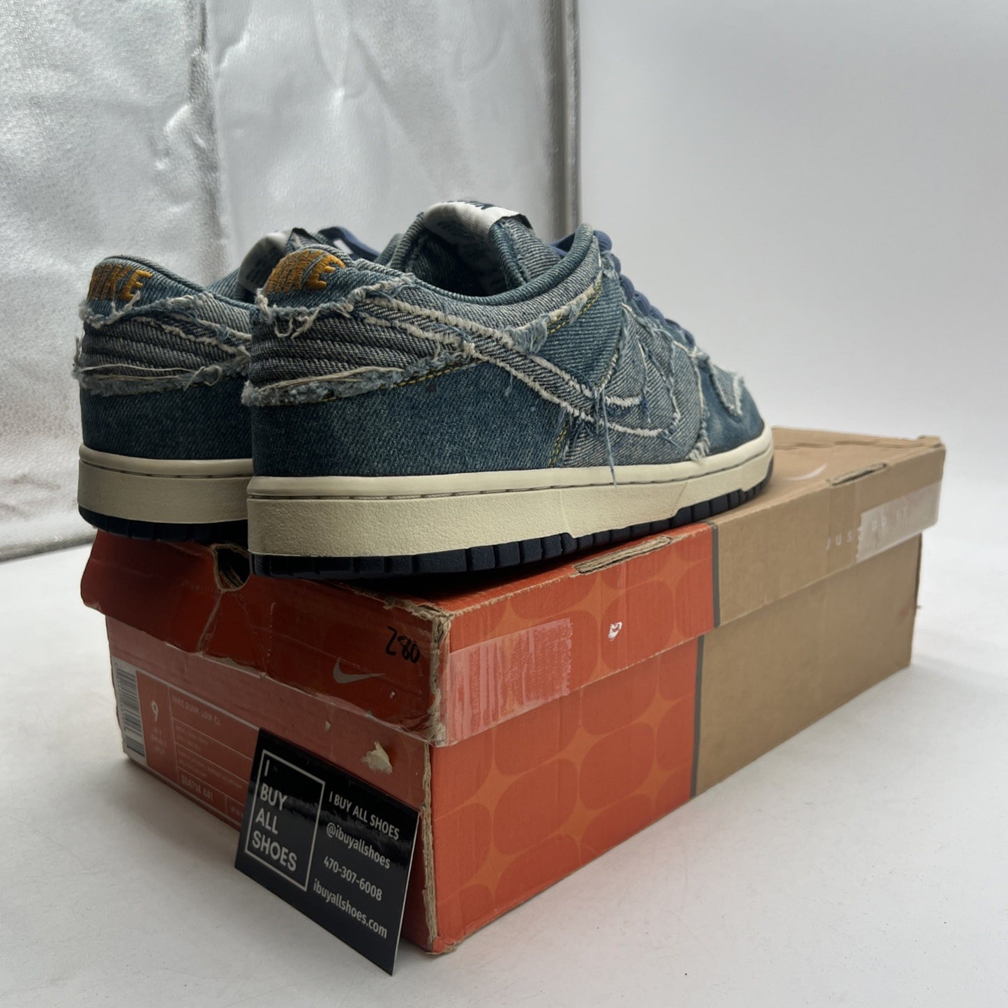 Size 9 - Nike Dunk Cl Low Denim (304714-441)