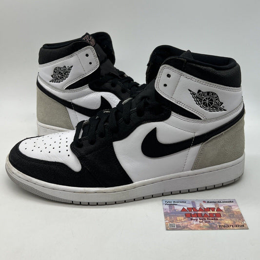 Size 13 - Jordan 1 Retro OG High Stage Haze Black White Leather (555088-108)