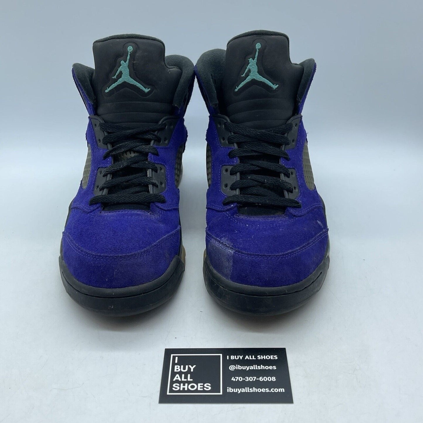 Size 9.5 - Jordan 5 Retro Alternate Grape Purple Suede Black (136027-500)