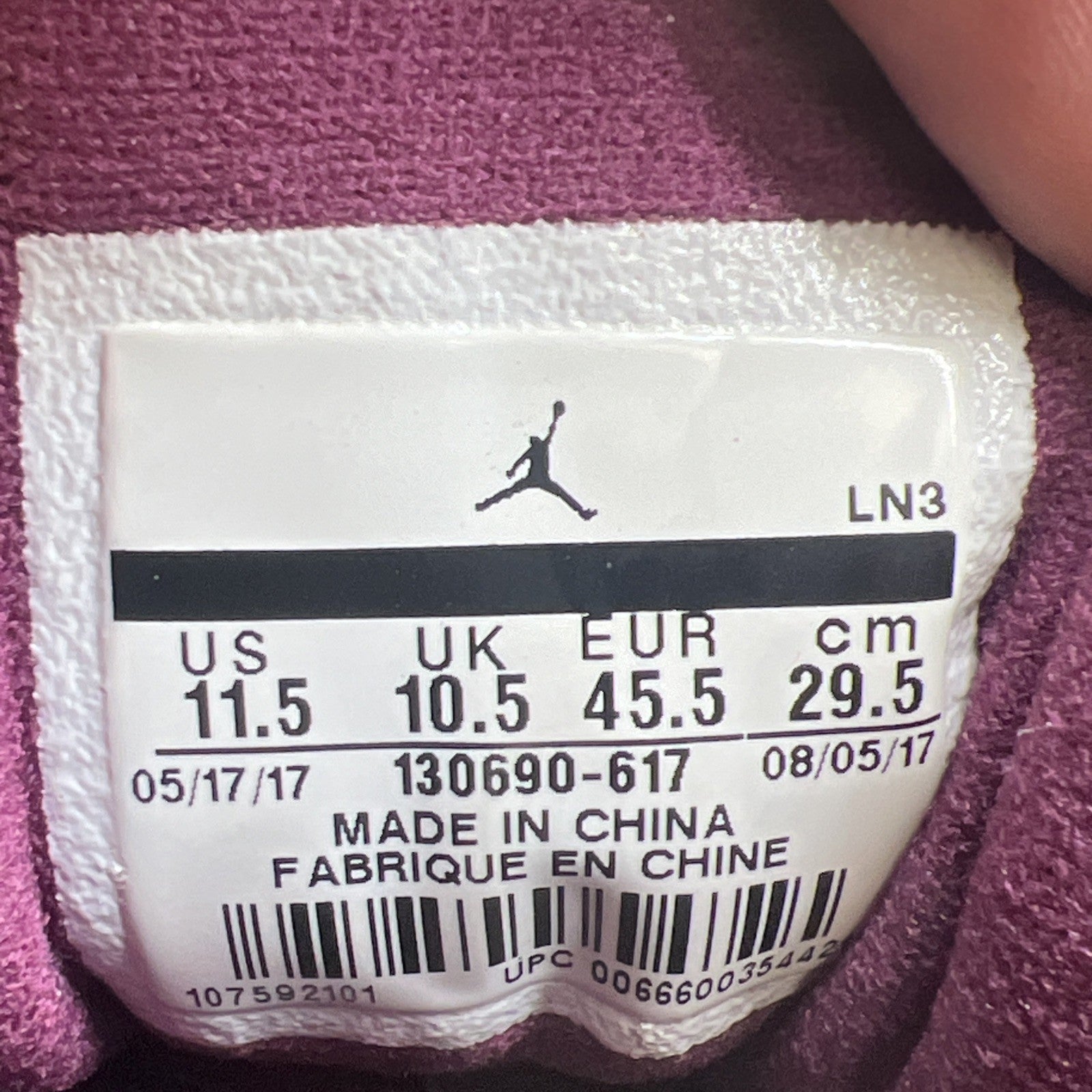 Size 11.5 - Air Jordan 12 Retro Bordeaux (130690-617)