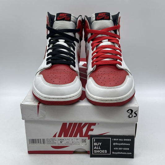 Size 9.5 - Jordan 1 Retro OG High Heritage Red White Leather (555077-161)