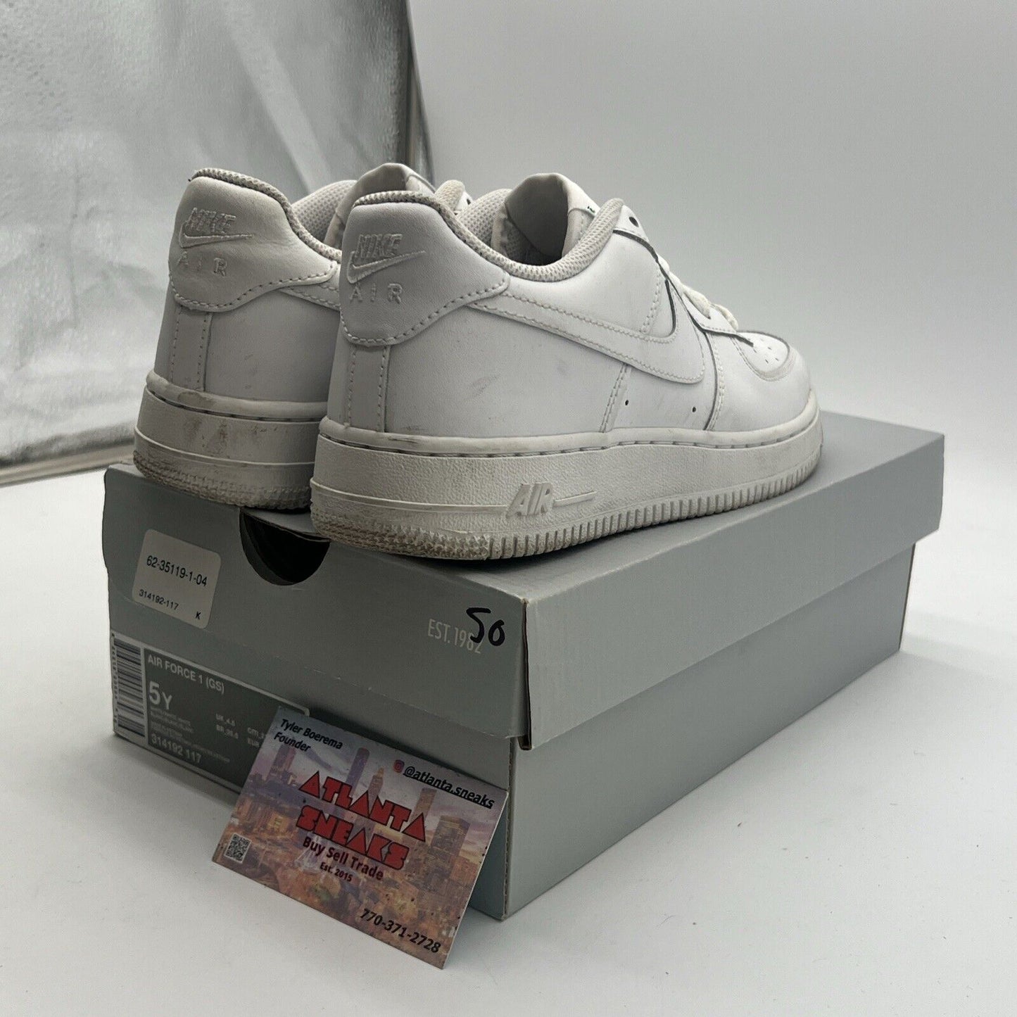 Size 5Y - Nike Air Force 1 Low '07 White (314192-117)