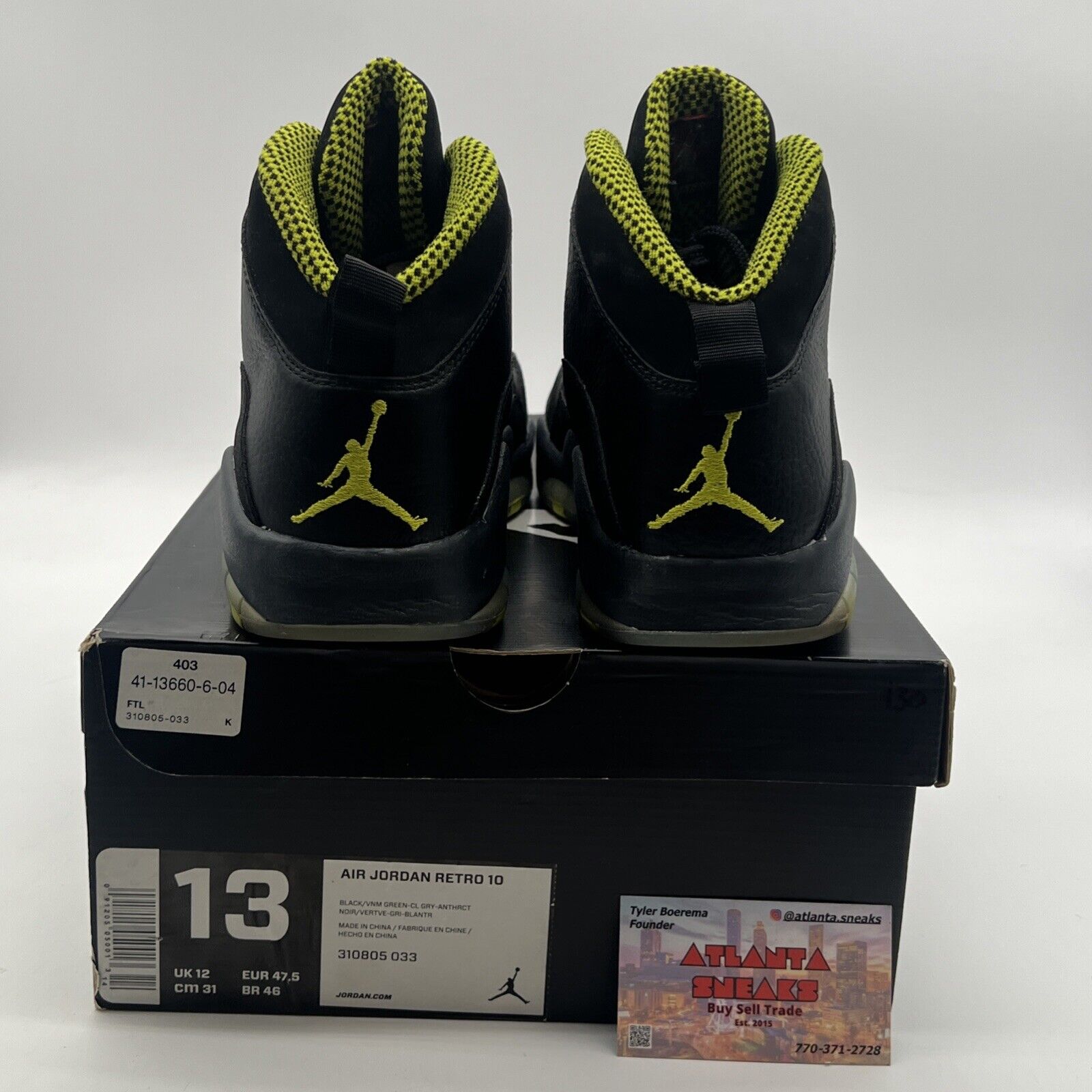 Size 13 - Air Jordan 10 Retro Venom (310805-033)