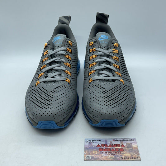 Size 11 - Nike Air Max 90 Motion Wolf Grey Blue Yellow Black (631767-004)