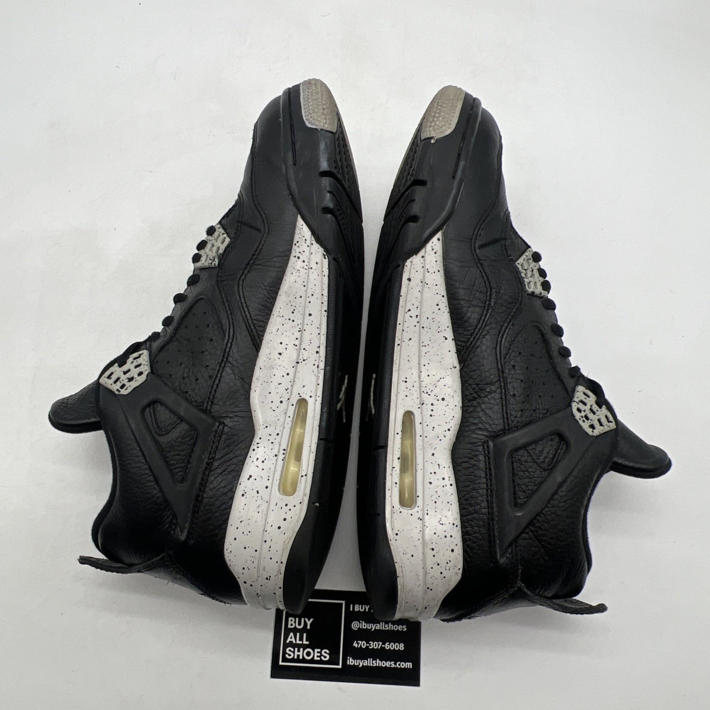Size 10.5 - Air Jordan 4 Retro LS oreo 2015 (314254-003)