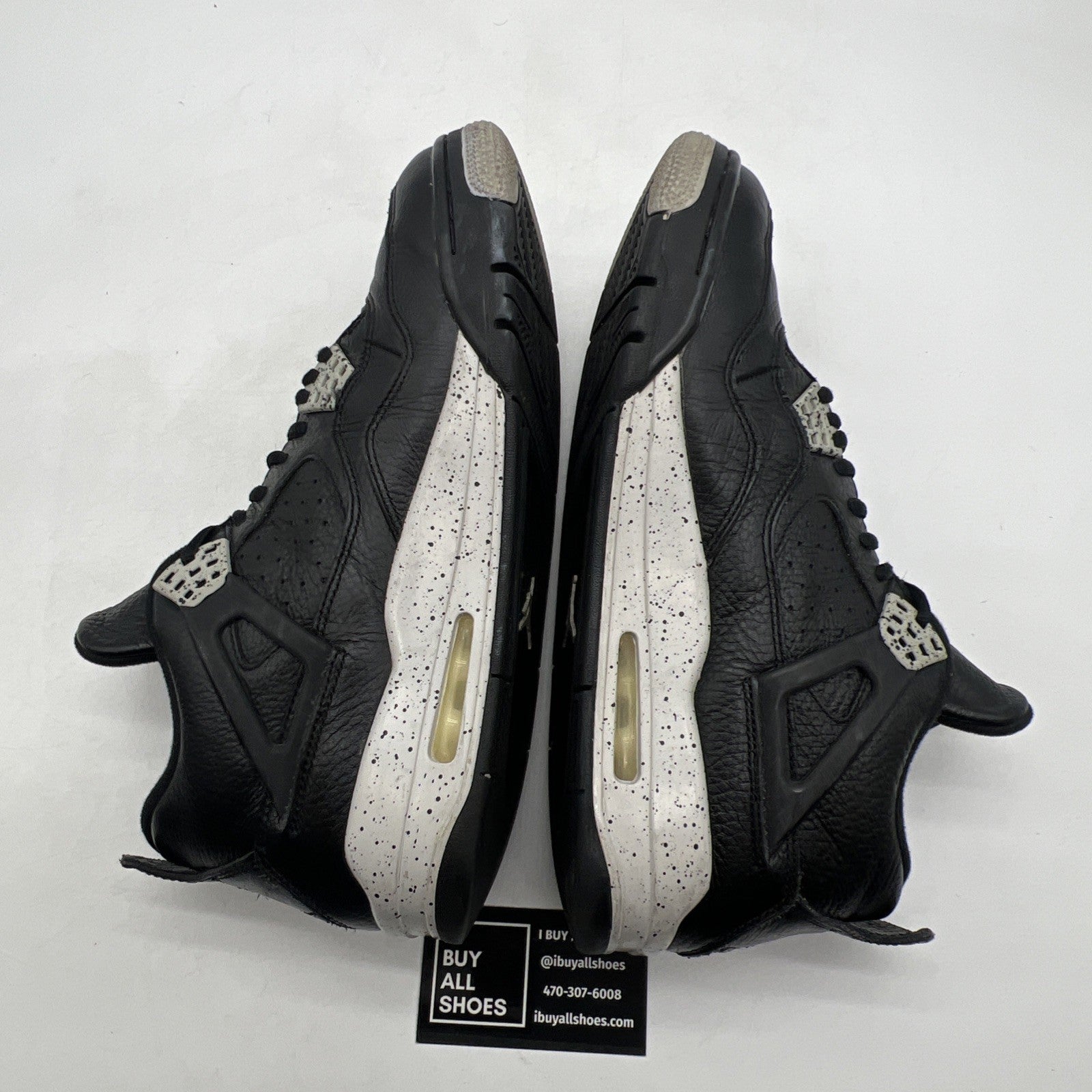 Size 10.5 - Air Jordan 4 Retro LS oreo 2015 (314254-003)