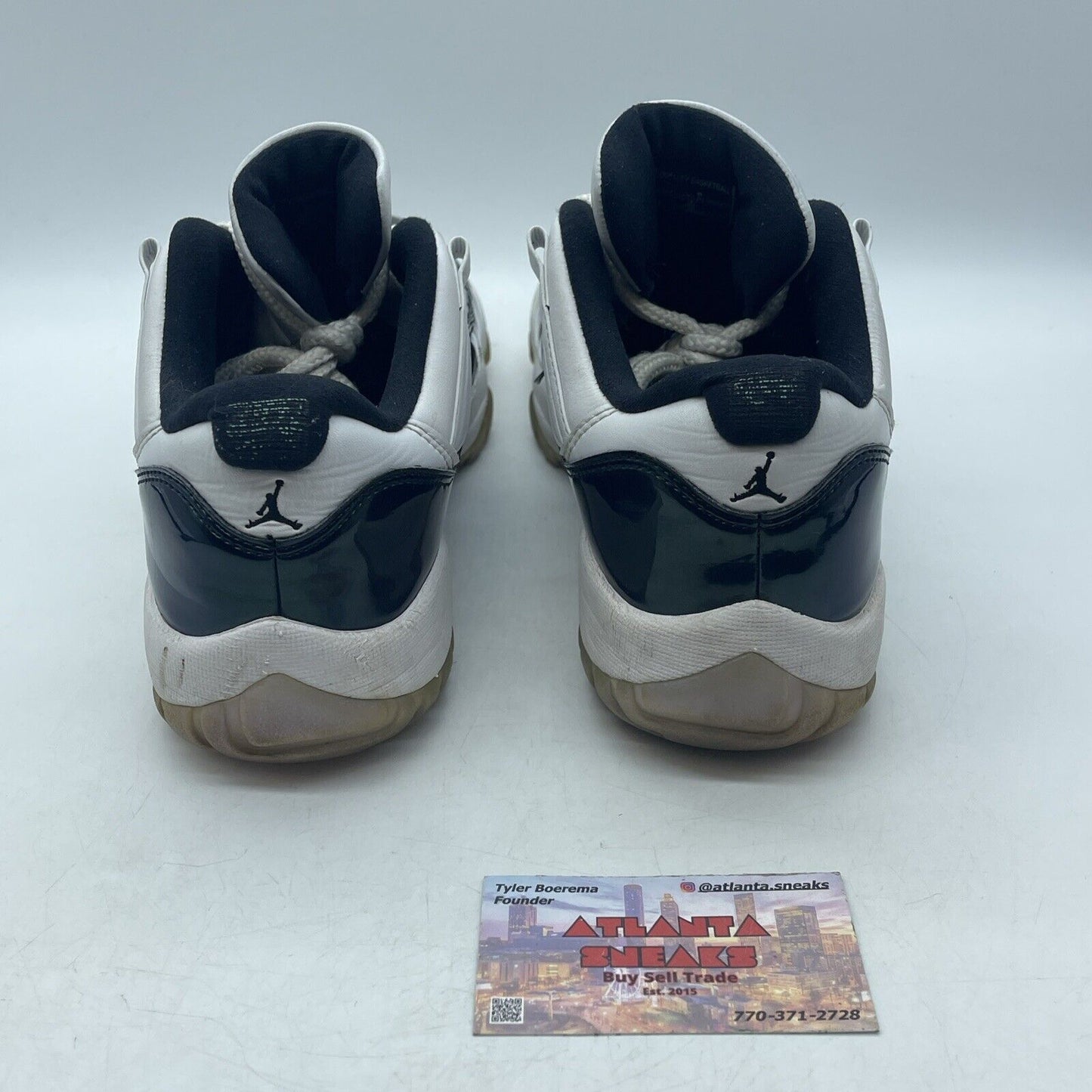 Size 9.5 - Air Jordan 11 Retro Low Emerald White Green Purple (528895-145)