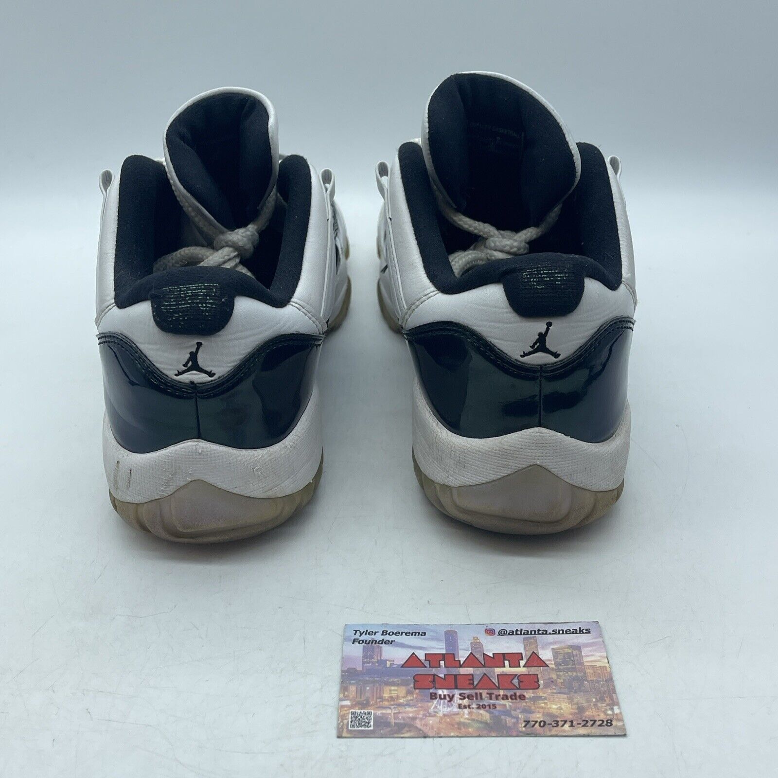 Size 9.5 - Air Jordan 11 Retro Low Emerald White Green Purple (528895-145)