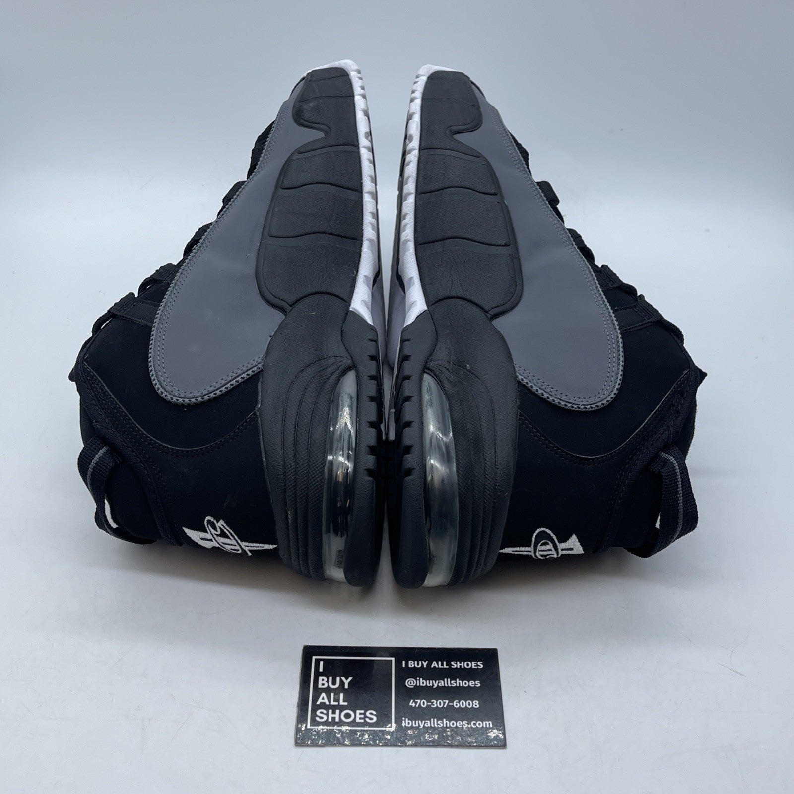 Size 13 - Nike Air Max Penny Charcoal Grey Black Suede (311089-004)