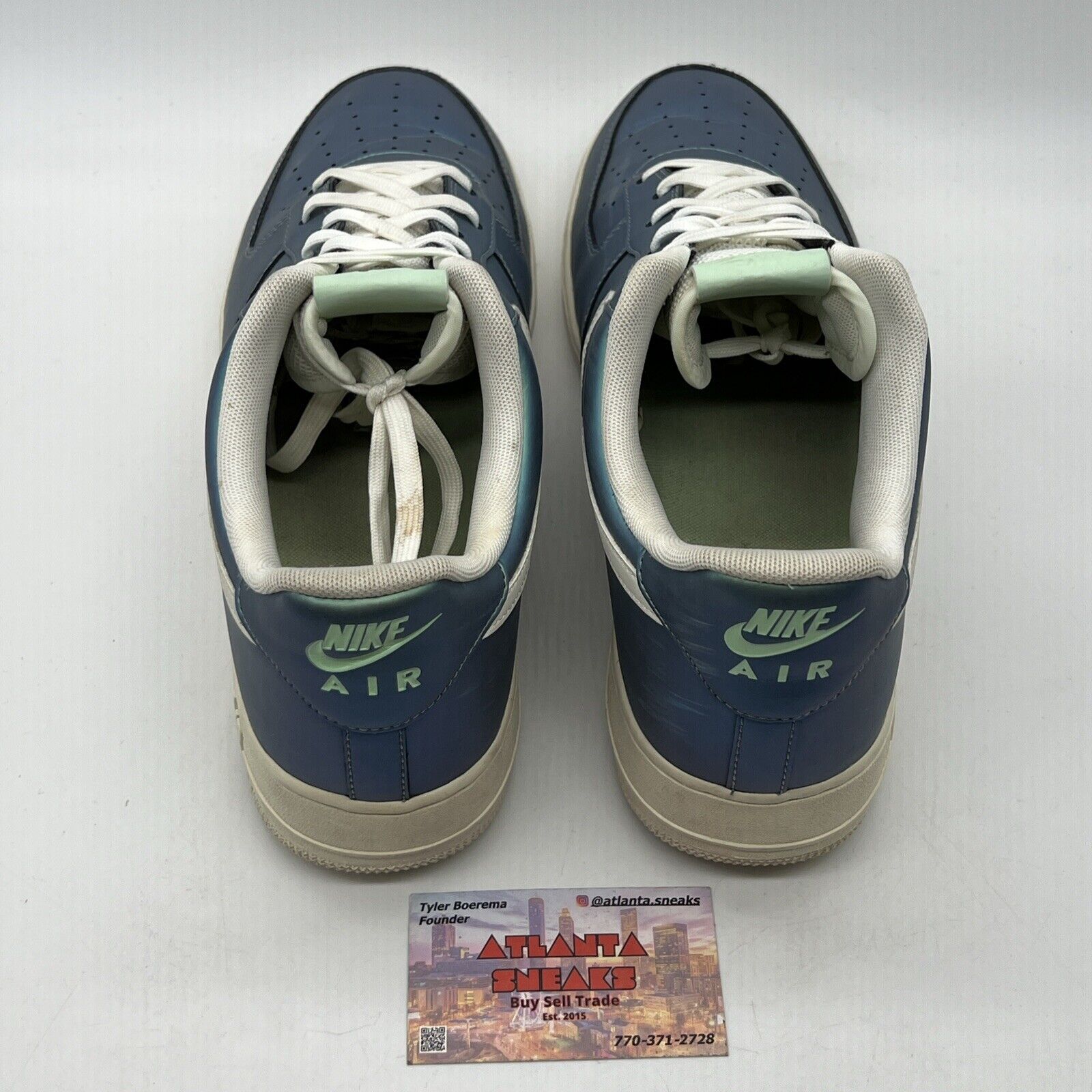 Size 13 - Nike Air Force 1 '07 LV8 Fresh Mint Blue White (823511-301)