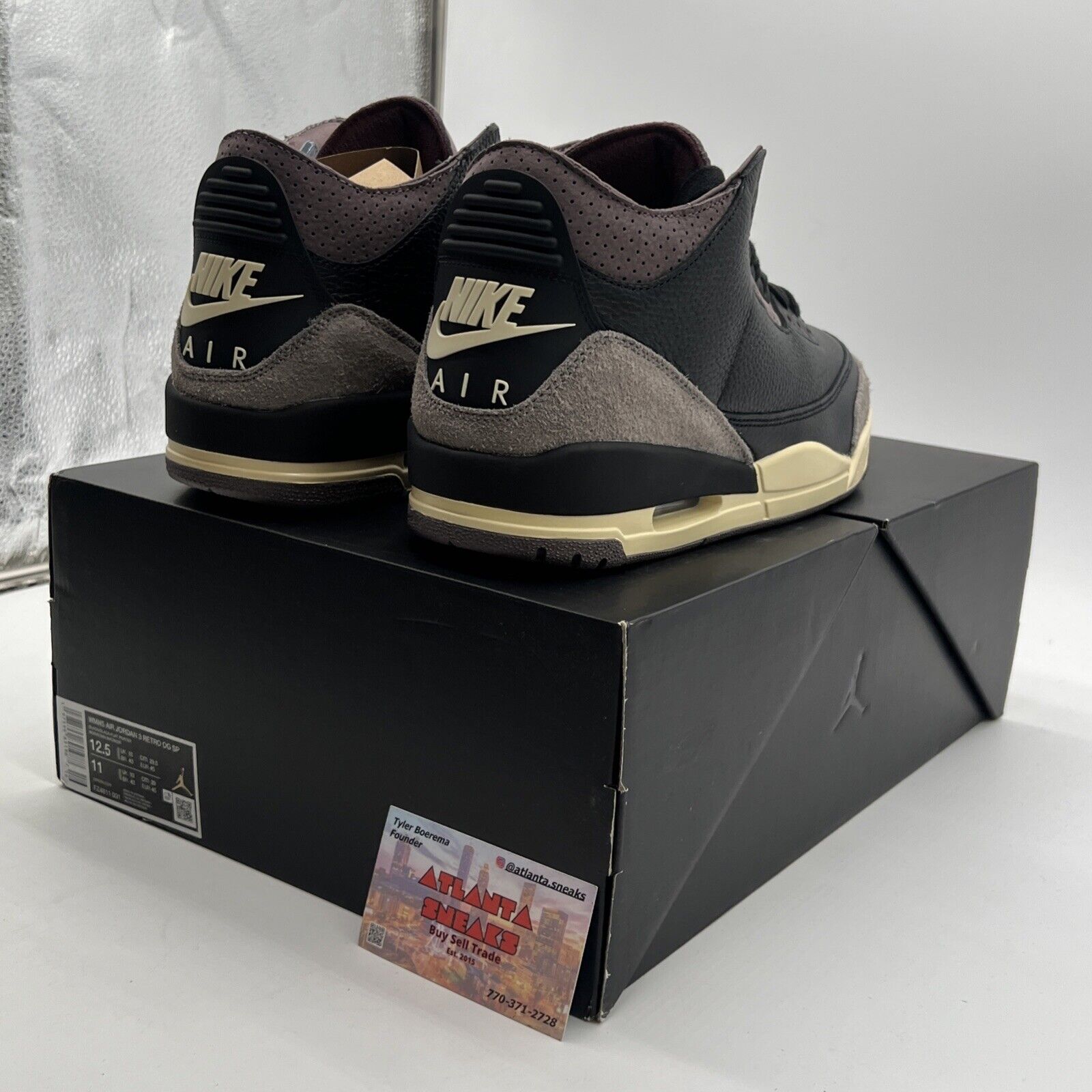 Size 12.5 - A Ma Maniére x Air Jordan 3 Retro While You Were Sleeping W