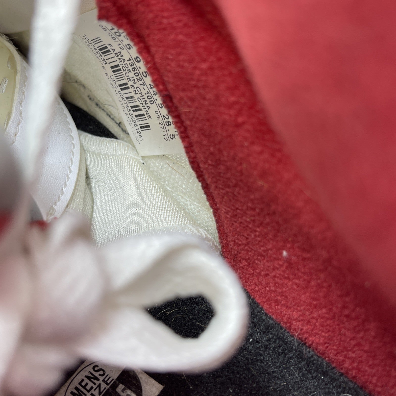 Size 10.5 - Air Jordan 5 Retro 2013 White Fire Red Leather (136027-100)