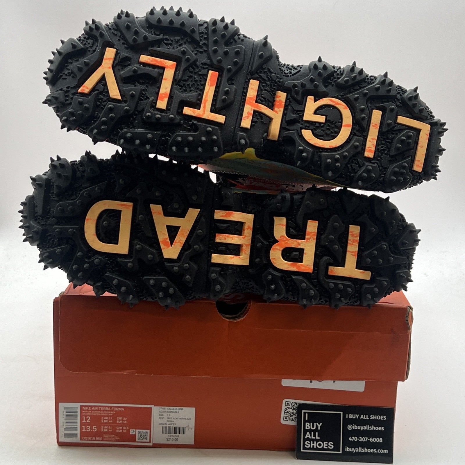 Size 12 - Nike Off-White x Air Terra Forma Mantra Orange (DQ1615-800)
