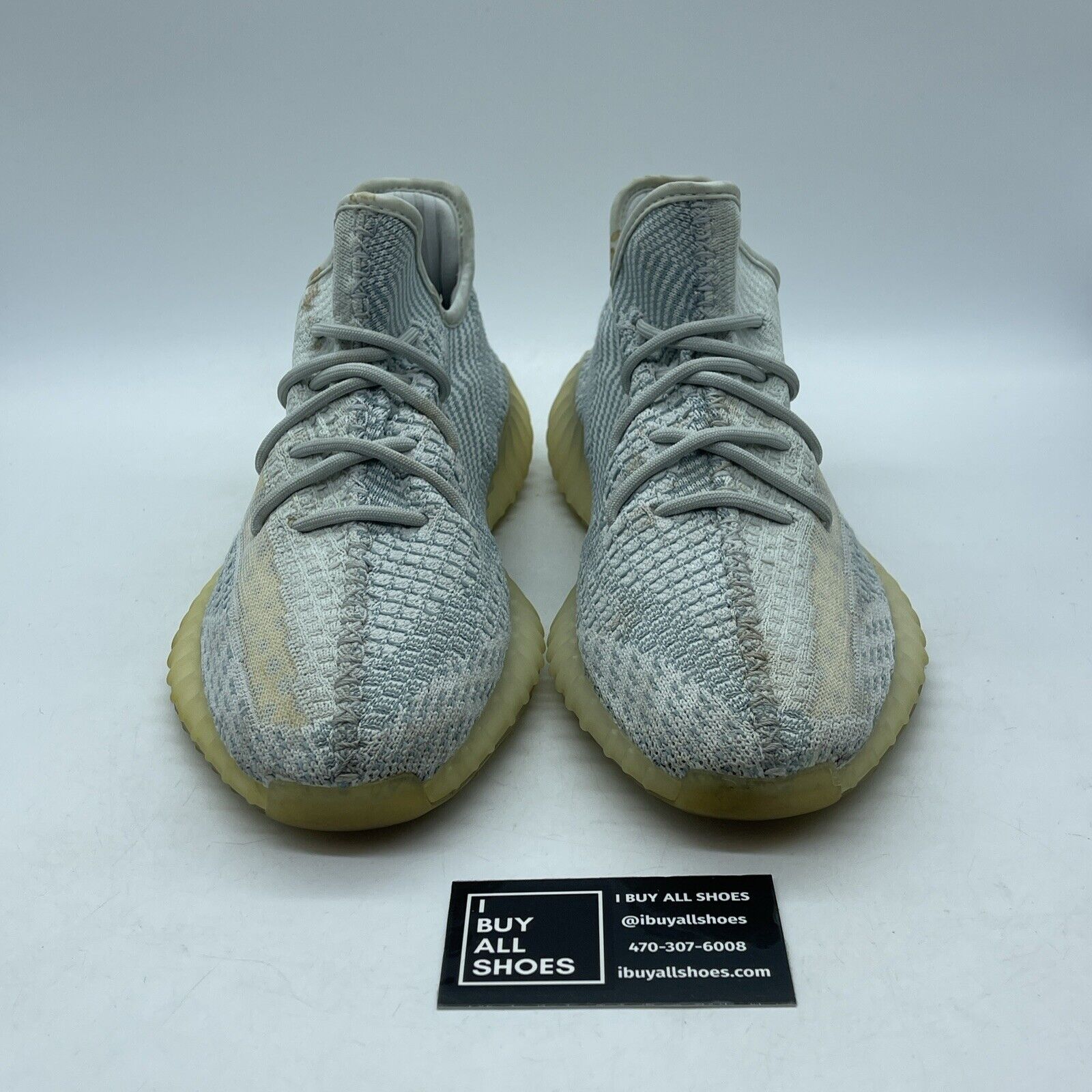 Size 9.5 - adidas Yeezy Boost 350 V2 Cloud White Non-Reflective Blue (FW3043)