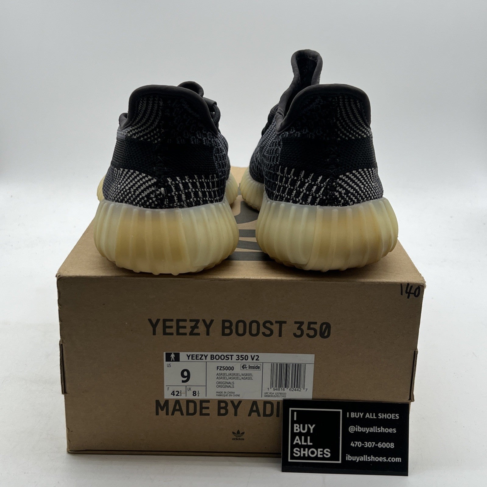Size 9 - adidas Yeezy Boost 350 V2 Low Carbon (FZ5000)