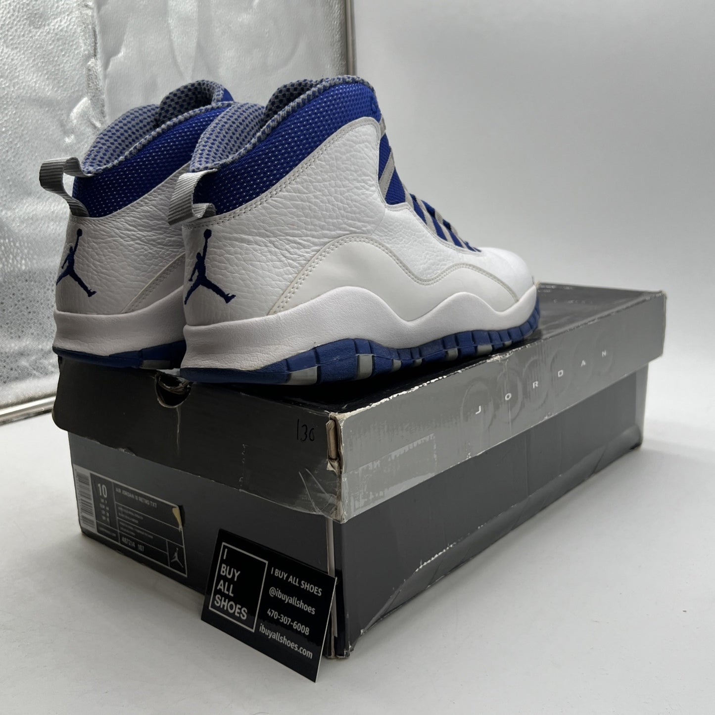 Size 10 - Air Jordan 10 Retro TXT Old Royal (487214-107)