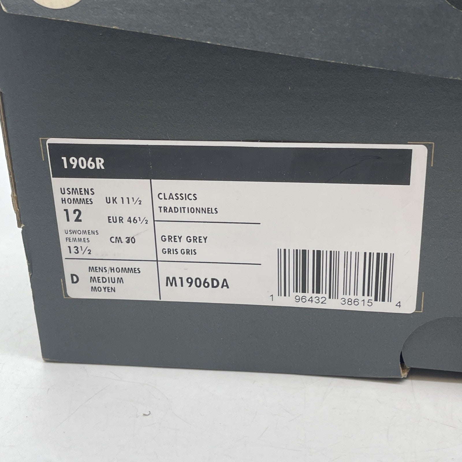 Size 12 - New Balance 1906D Protection Pack - Castlerock Grey Suede (M1906DA)