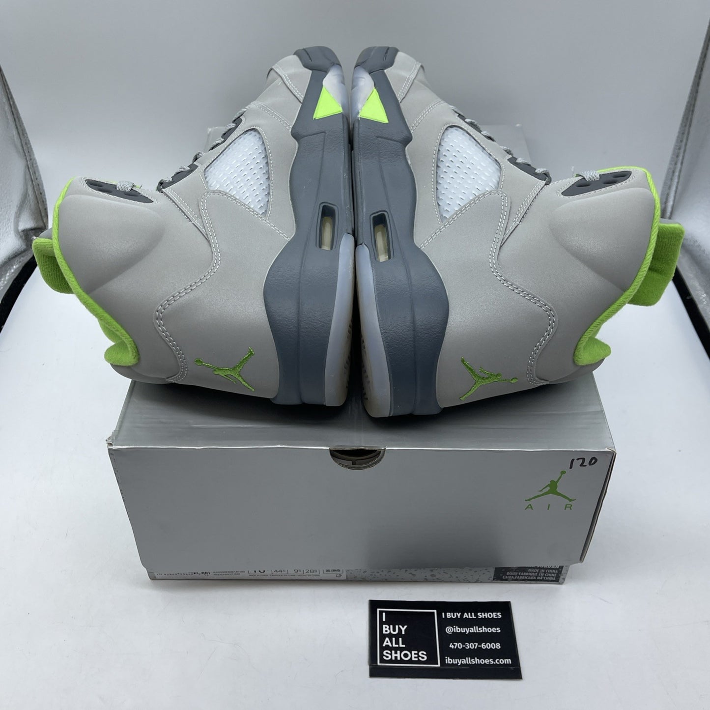 Size 10.5 - Jordan 5 Retro Green Bean Grey Leather (DM9014-003)