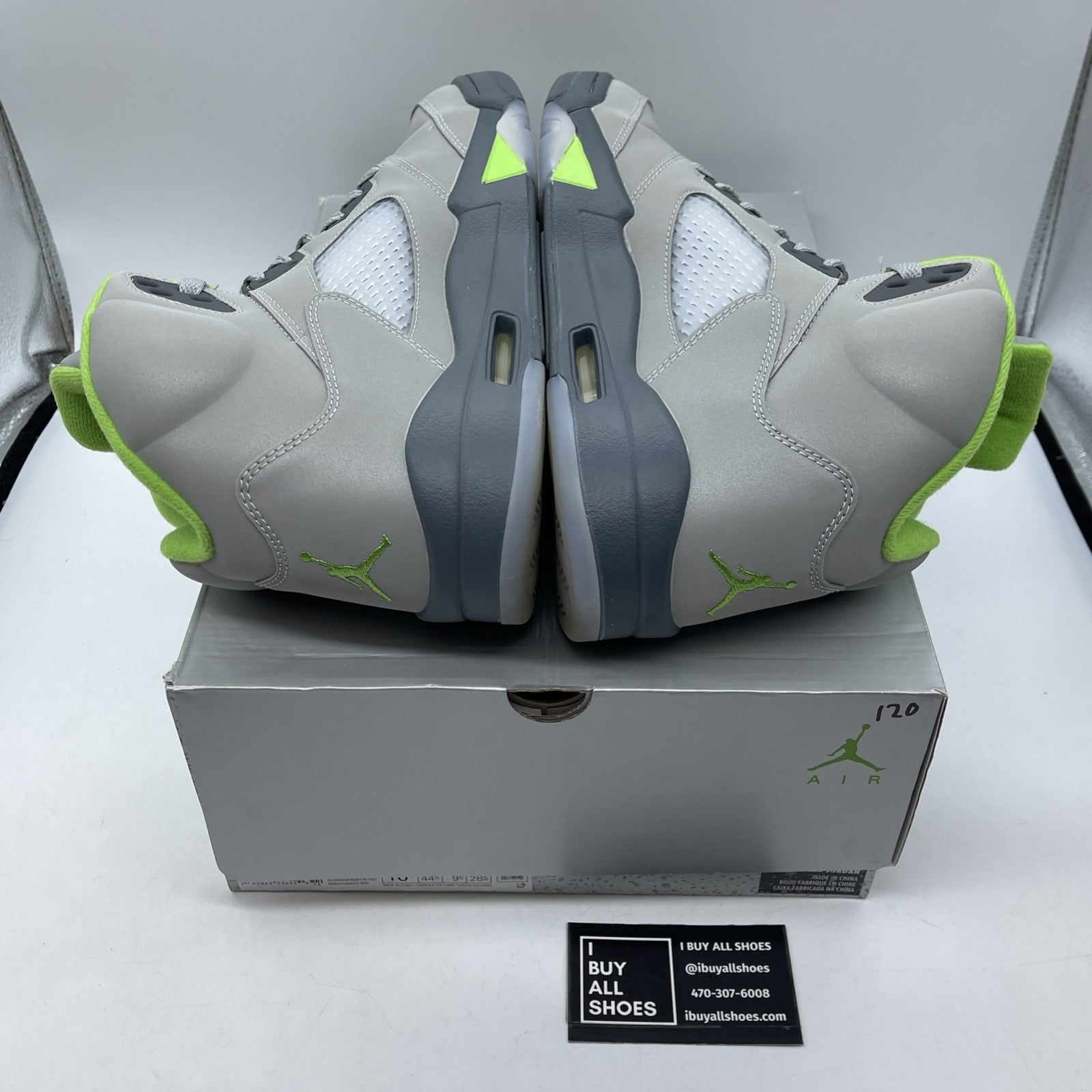 Size 10.5 - Jordan 5 Retro Green Bean Grey Leather (DM9014-003)