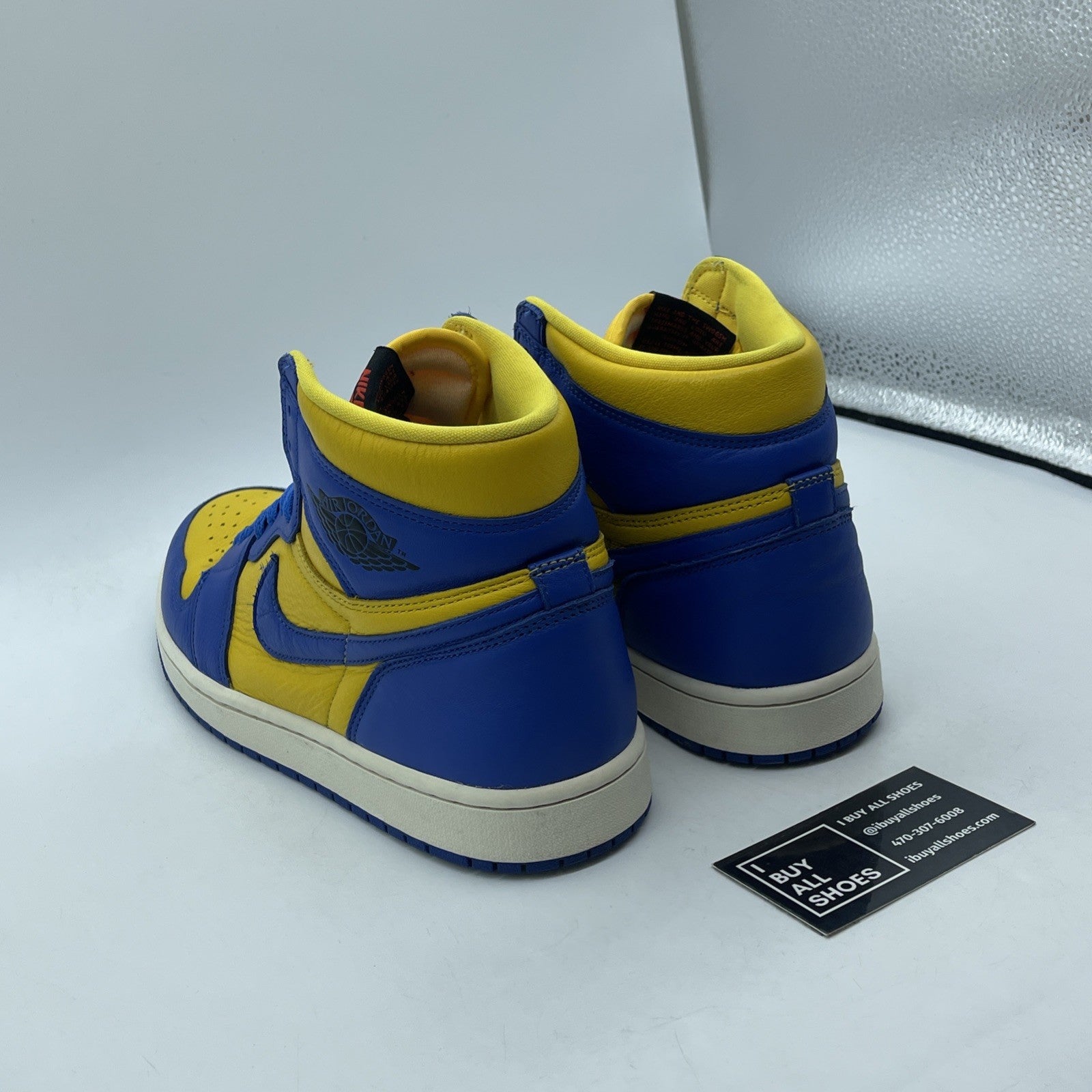 Size 11W - Air Jordan 1 Retro OG High Reverse Laney Yellow Blue (FD2596-700):
