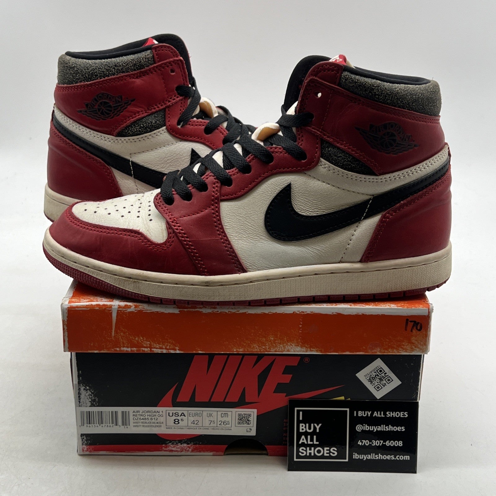 Size 8.5 - Air Jordan 1 Retro High Chicago Reimagined Lost & Found (DZ5485-612)