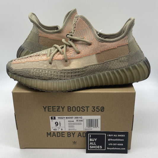 Size 9.5 - Adidas Yeezy Boost 350 V2 Sand Taupe Brown Suede (FZ5240)
