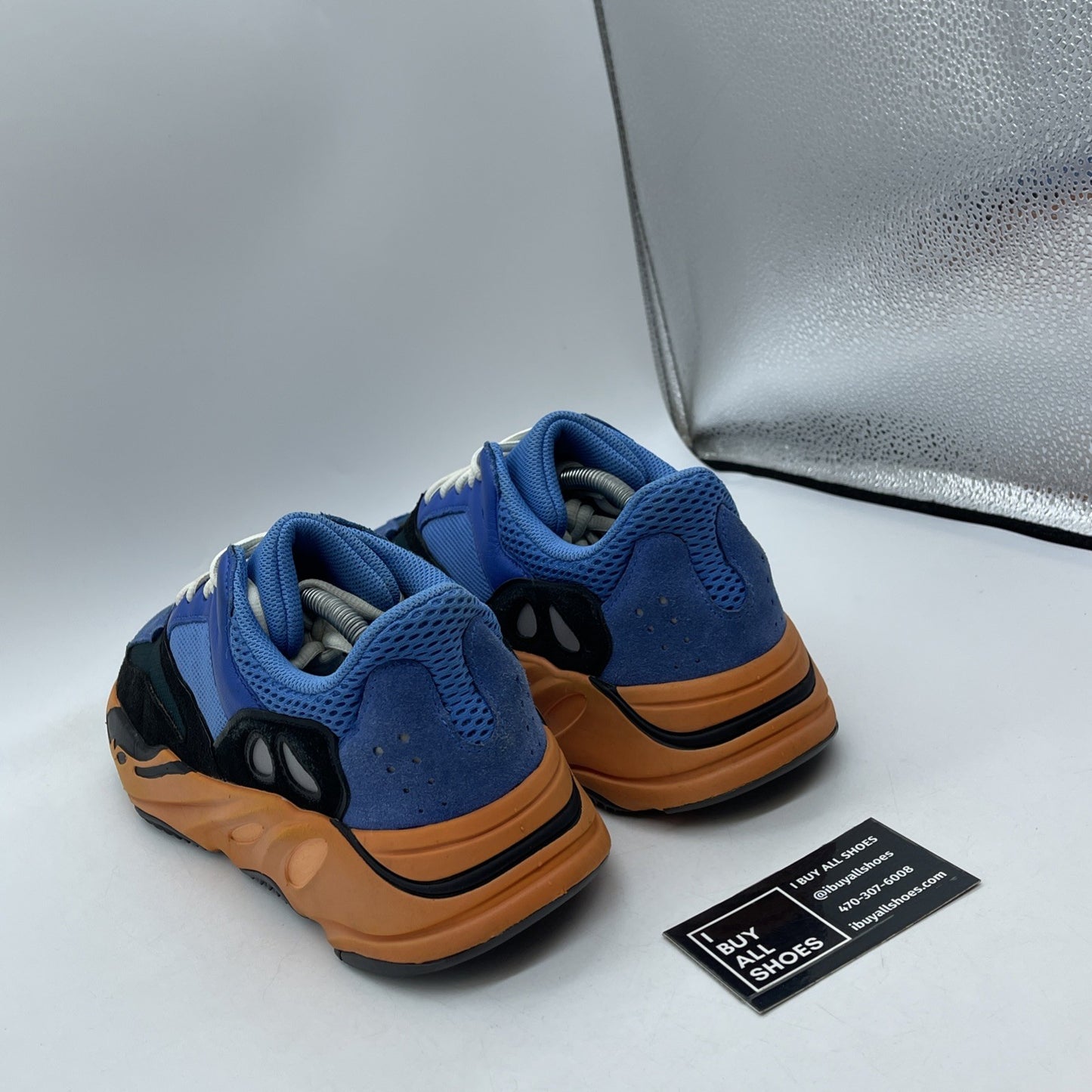 Size 11 - adidas Yeezy Boost 700 Bright Blue Black Suede Leather (GZ0541)