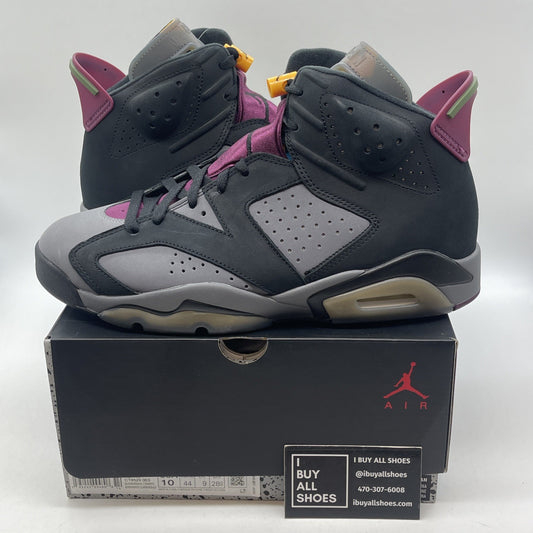 Size 10 - Jordan 6 Bordeaux Black Grey Purple Suede (CT8529-063)