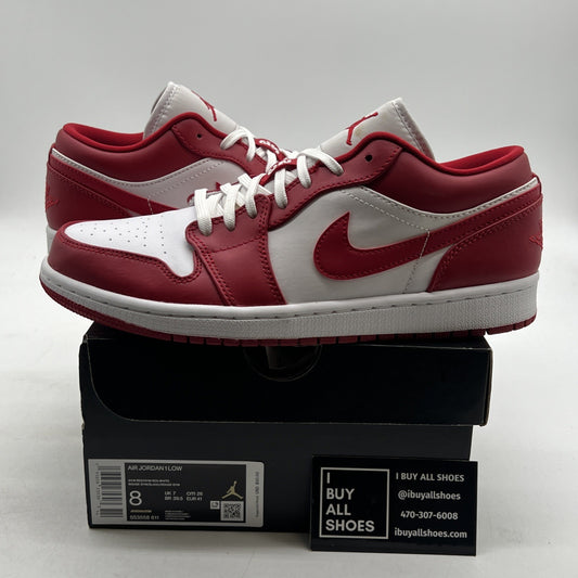 Size 8 - Air Jordan 1 Low Gym Red (553558-611)