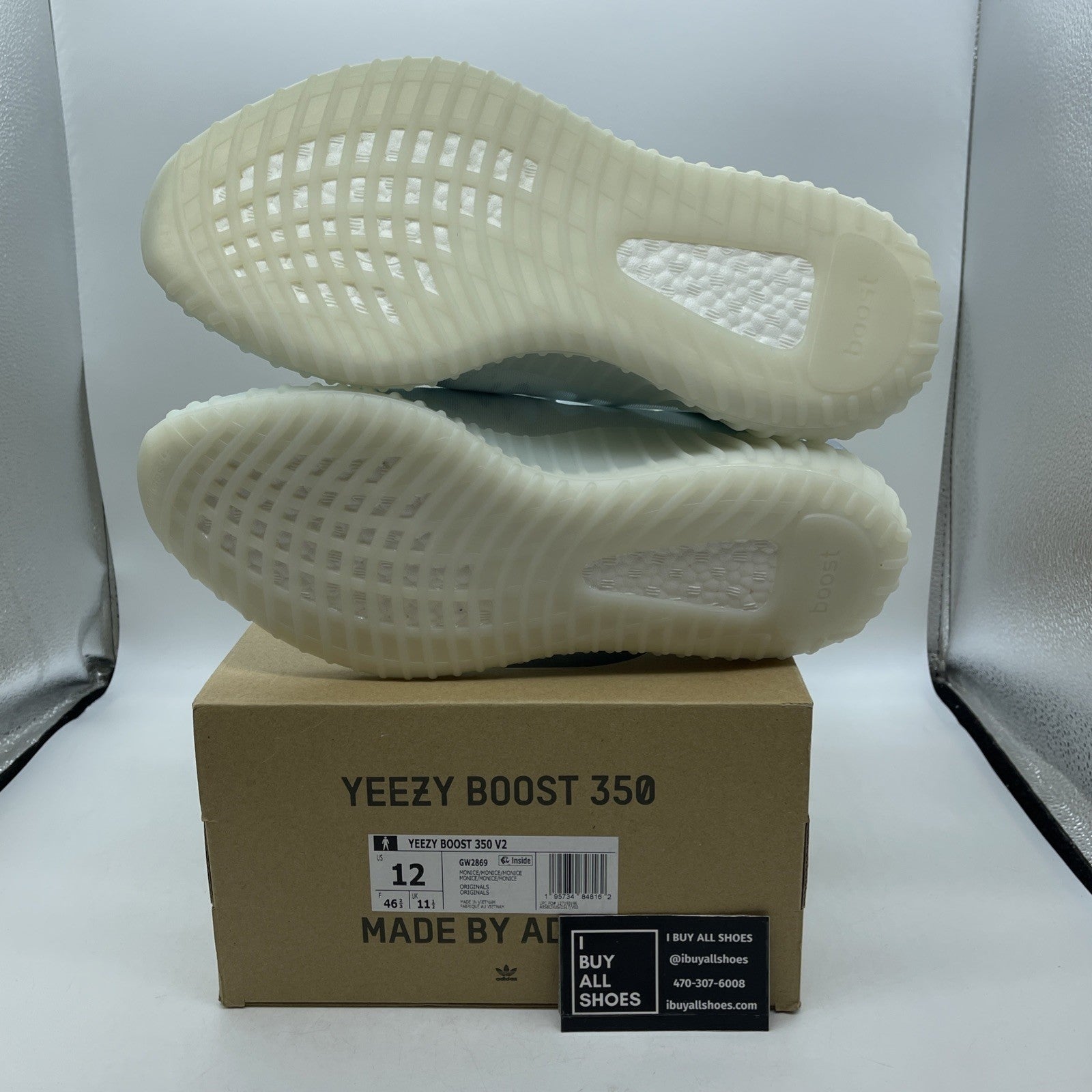 Size 12 - adidas Yeezy Boost 350 V2 Mono Ice (GW2869)