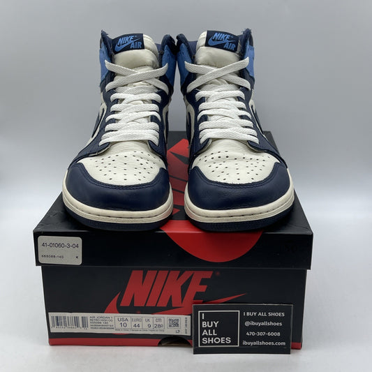 Size 10 - Air Jordan 1 Retro OG High Obsidian UNC 2019 (555088-140)