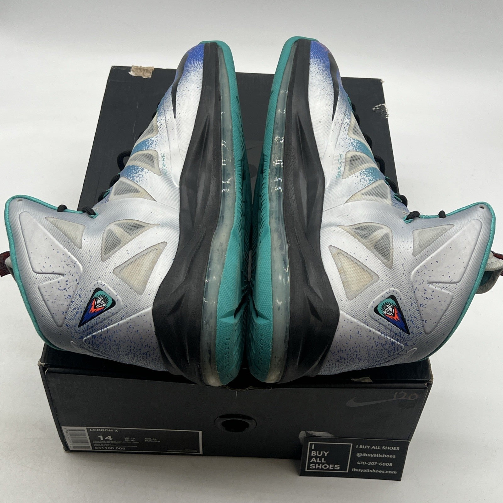Size 14 - Nike LeBron 10 Pure Platinum (541100-008)