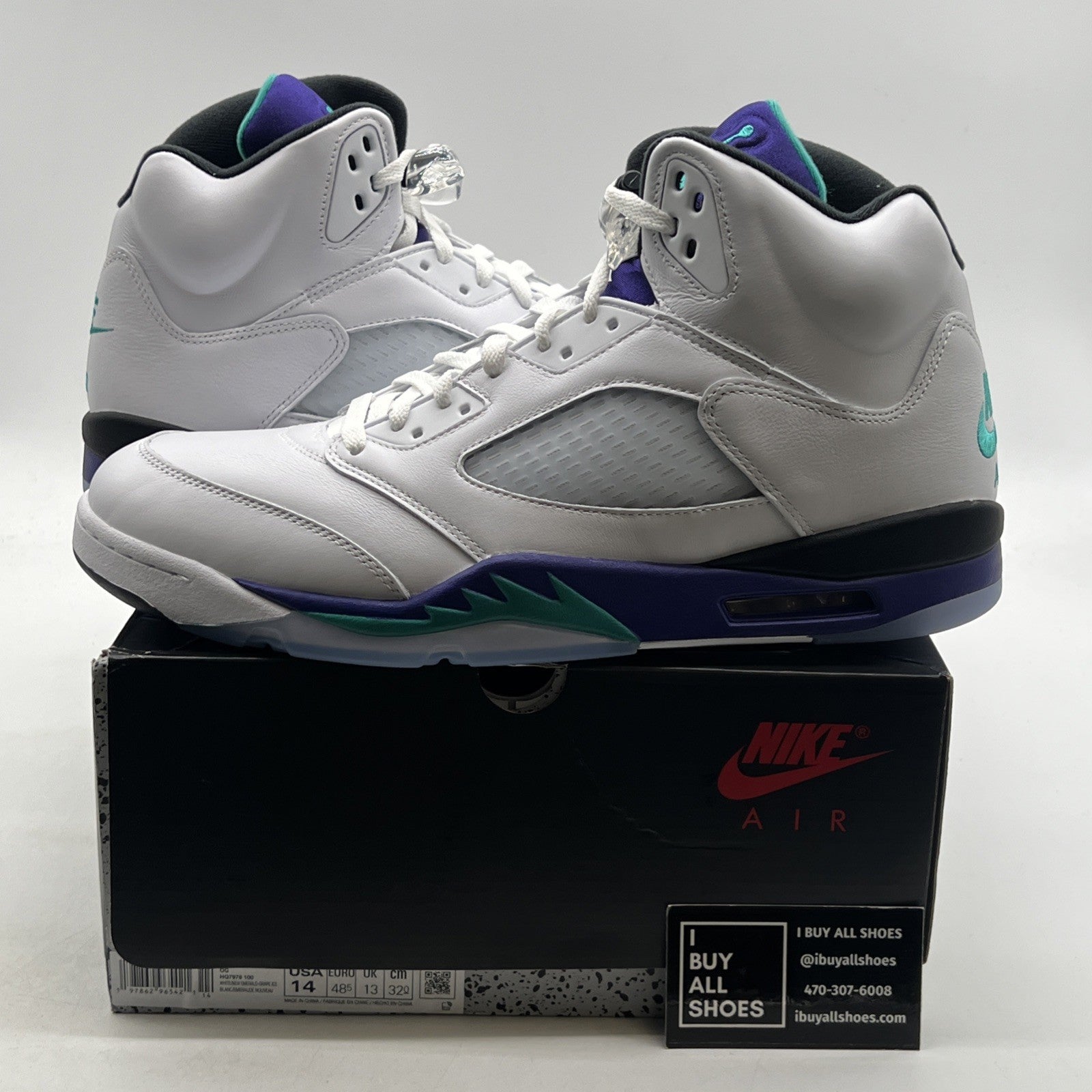 Size 14 - Air Jordan 5 Retro 2025 Grape (HQ7978-100)
