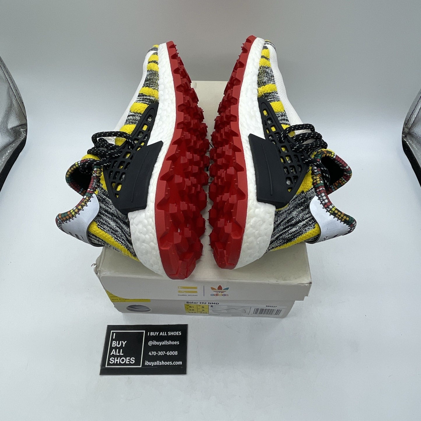 Size 5.5 - adidas Pharrell x NMD Human Race Trail Solar Pack (BB9527)