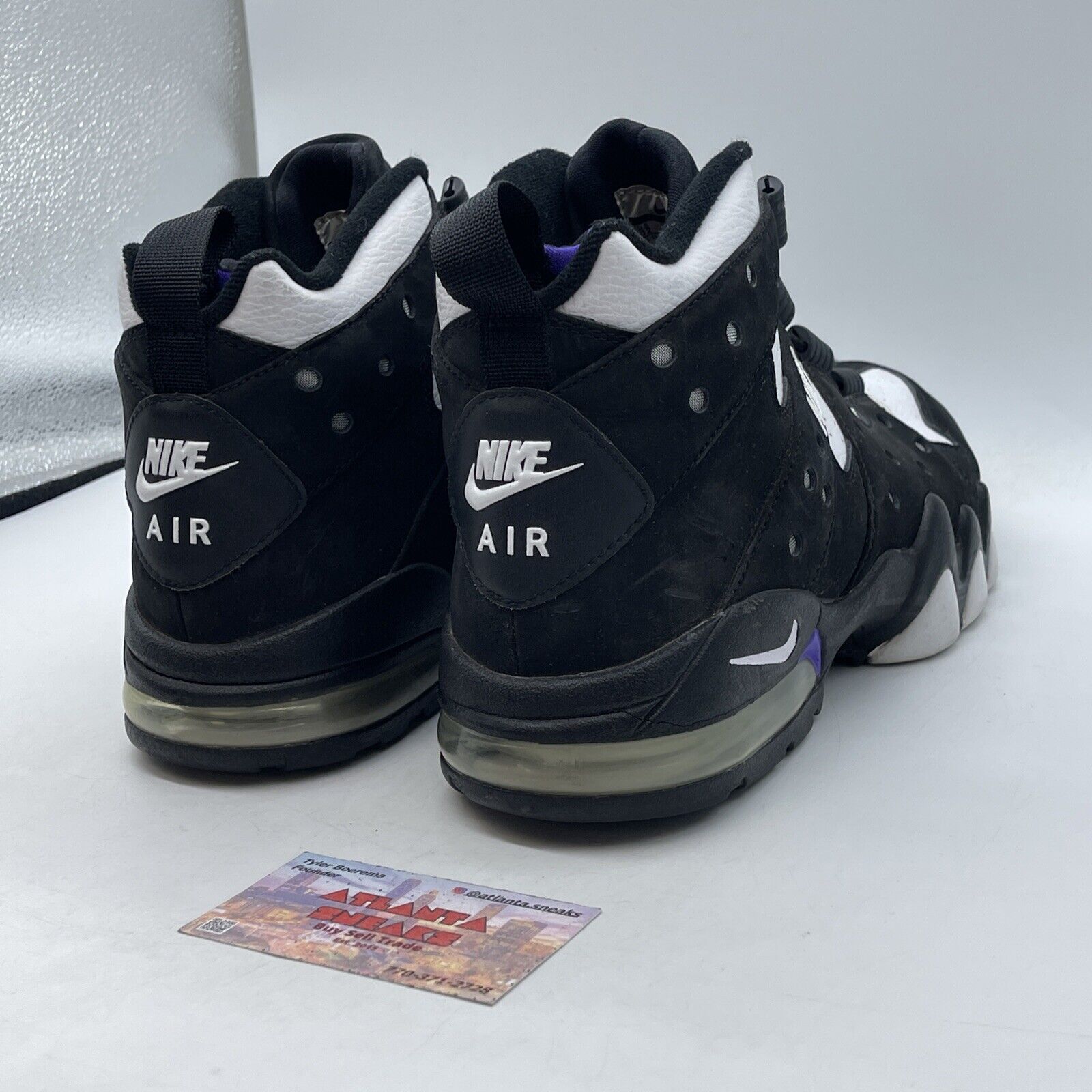 Size 12 - Nike Air Max 2 CB 94 Black Purple Suede White Leather (305440-012)