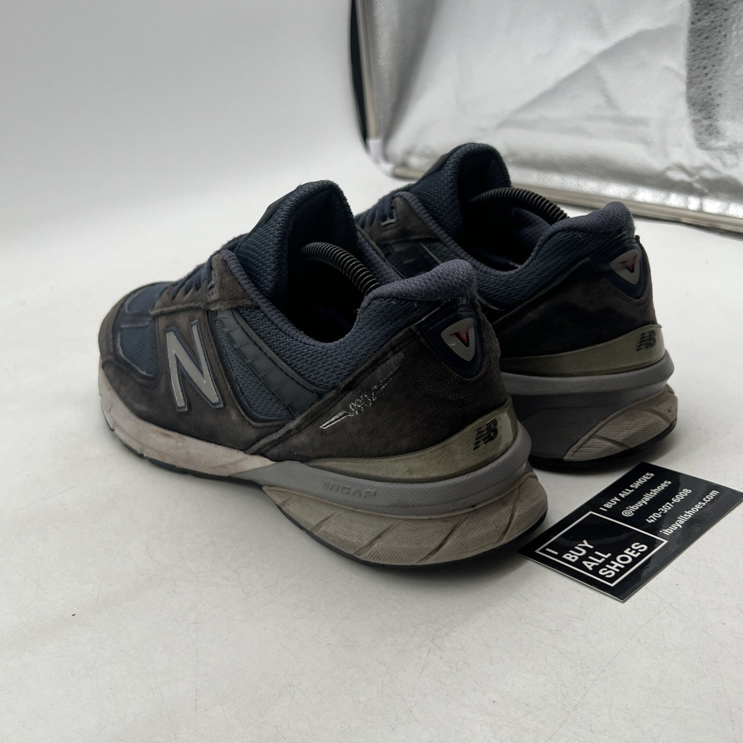 Size 10 - New Balance Men's Made In USA 990V5 (M990NV5) Navy Blue